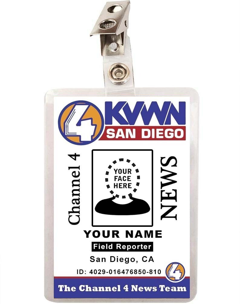 Custom Anchorman Channel 4 News ID Badge