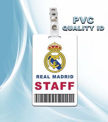 Real Madrid Staff Pass ID Badge PVC