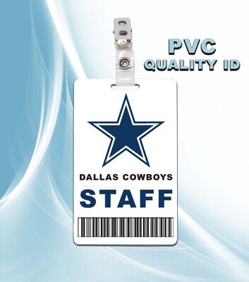 NFL Dallas Cowboys Staff Pass ID Badge PVC