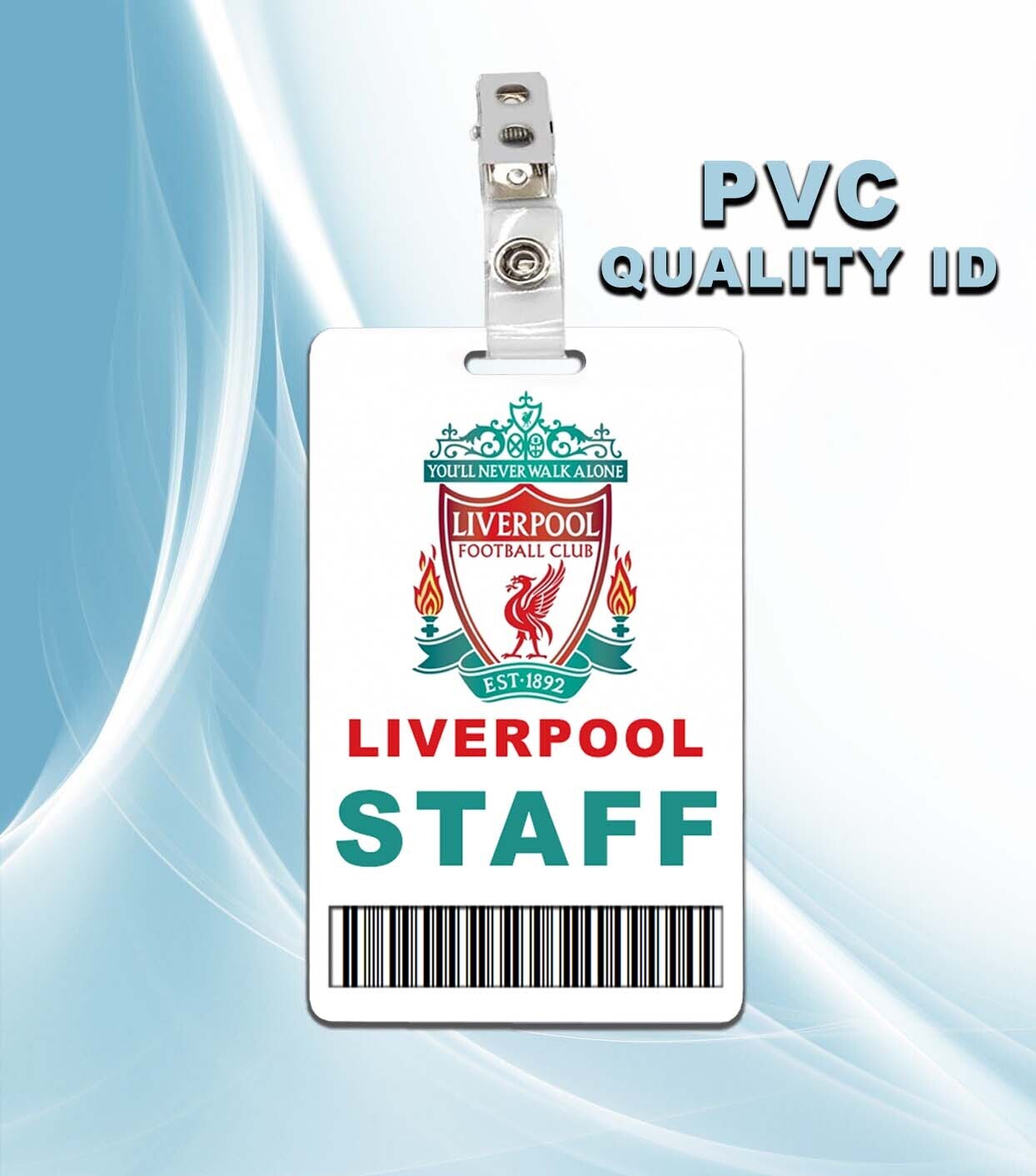 Liverpool Staff Pass ID Badge PVC