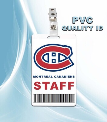 Montreal Canadiens Staff Pass ID Badge PVC