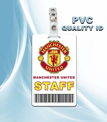 Manchester United Staff Pass ID Badge PVC