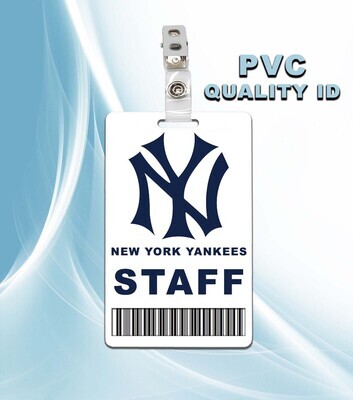 New York Yankees Staff Pass ID Badge PVC