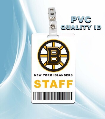 Boston Bruins Staff Pass ID Badge PVC