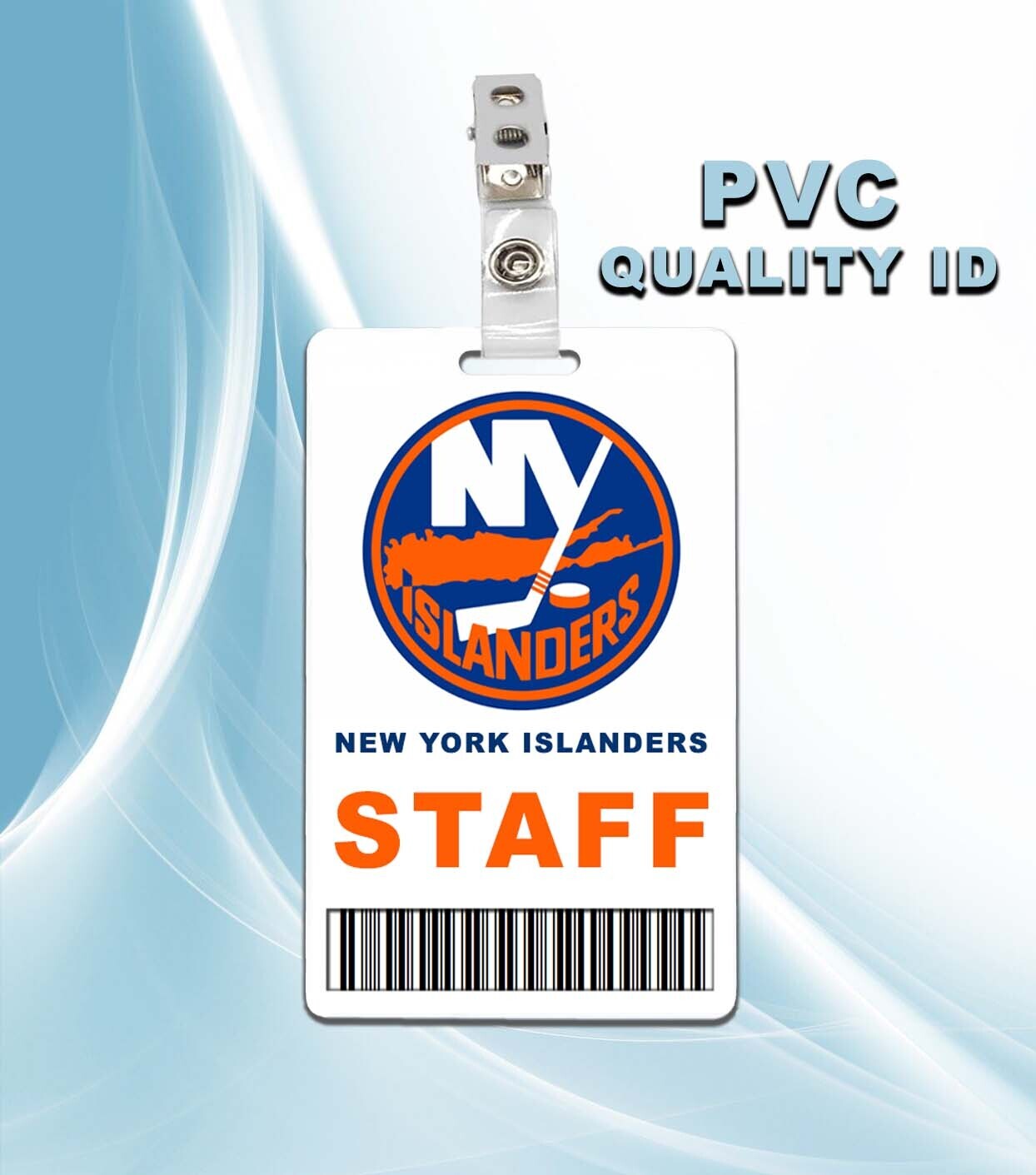 New York Islanders Staff Pass ID Badge PVC