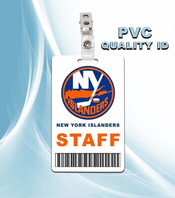 New York Islanders Staff Pass ID Badge PVC