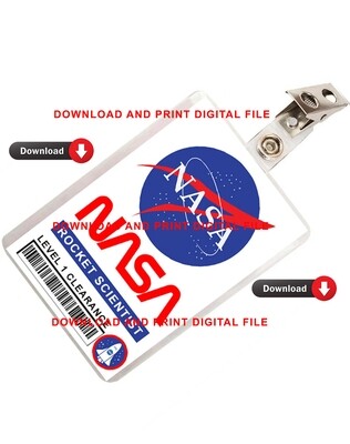 NASA Astronaut ID Badge Image Download PDF