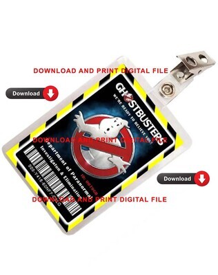 Ghostbusters ID Badge Image Download PDF