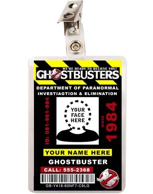 Custom Ghostbusters ID Badge