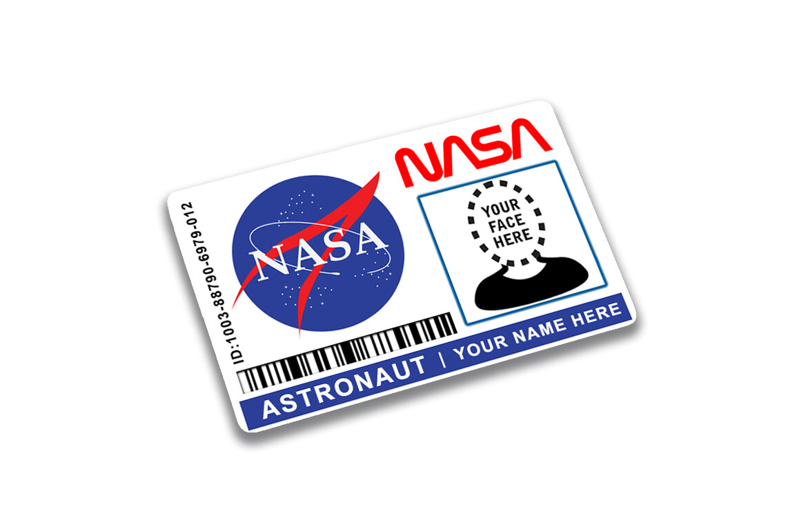 Custom NASA Astronaut License ID Card