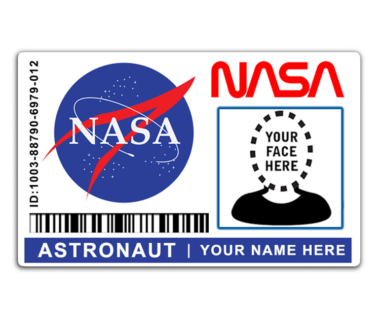 Nasa Id Card Template Free Printable Printable Free Templates