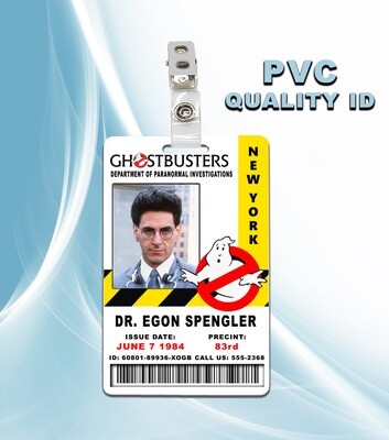 Ghostbusters Egon Spengler ID Badge PVC