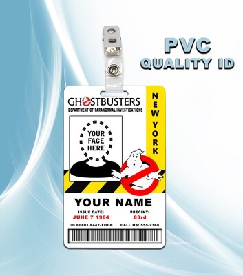 Custom Ghostbusters ID Badge PVC