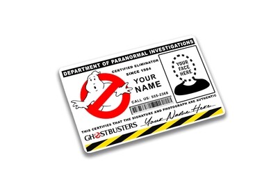 Custom Ghostbusters ID Card