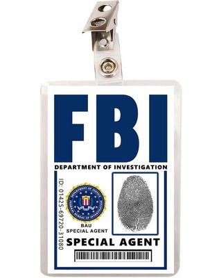 Criminal Minds Special Agent FBI ID Badge