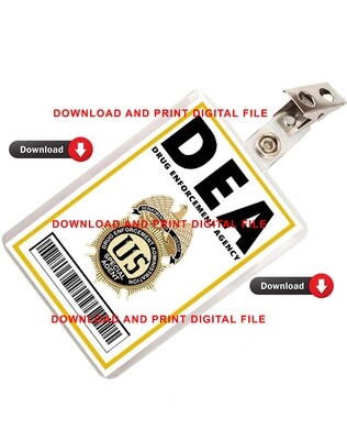 DEA ID Badge Image Download PDF