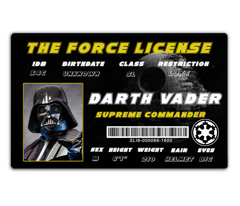Star Wars Id Card