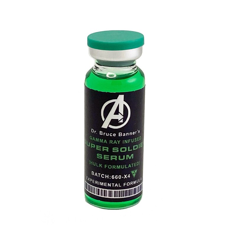 Hulk Super Soldier Serum Vial 30ml