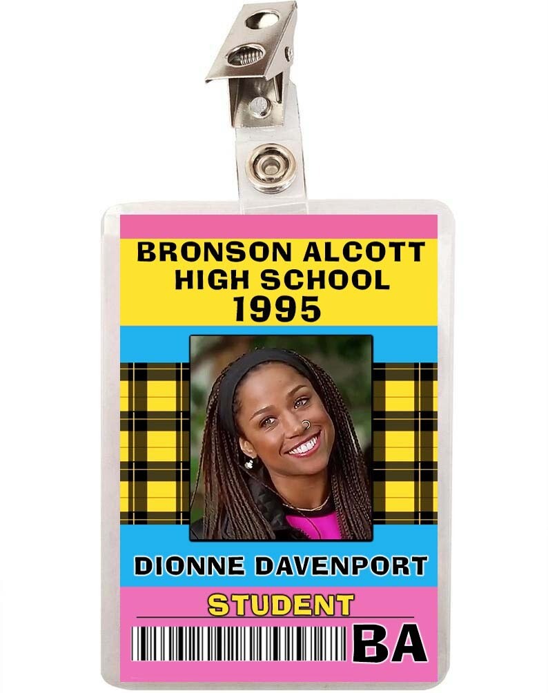Clueless Dionne Davenport High School Student ID Badge