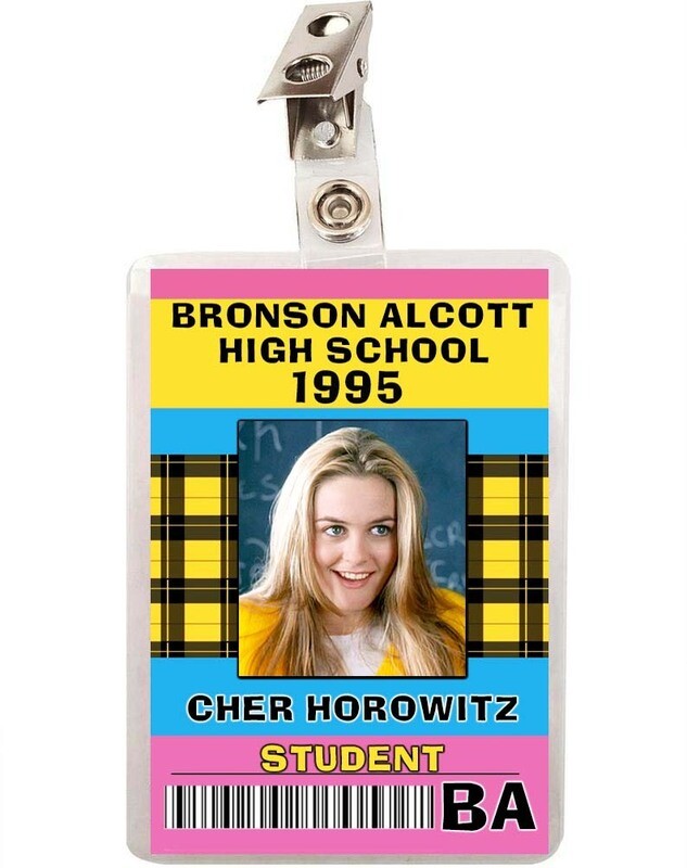 Clueless Cher Horowitz High School Student ID Badge