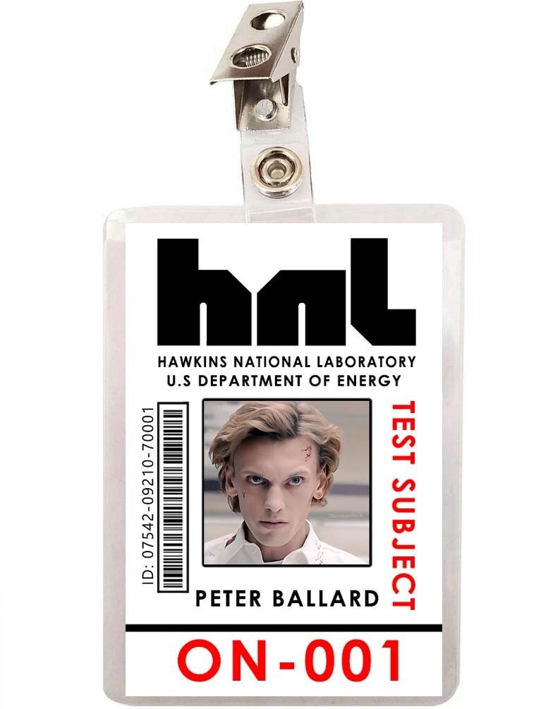 Stranger Things  Peter Ballard ID Badge