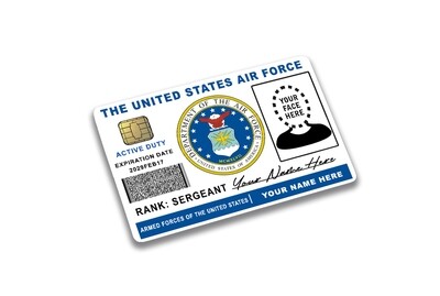 Custom US Air Force License ID Card
