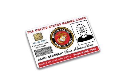 Custom US Marine Corps License ID Card