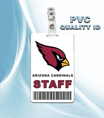 NFL Arizona Cardinals Staff Pass ID Badge PVC