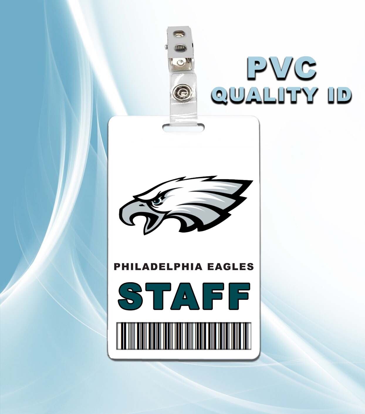 NFL Philadelphia Eagles Staff Pass ID Badge PVC