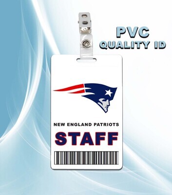NFL New England Patriots Staff Pass ID Badge PVC