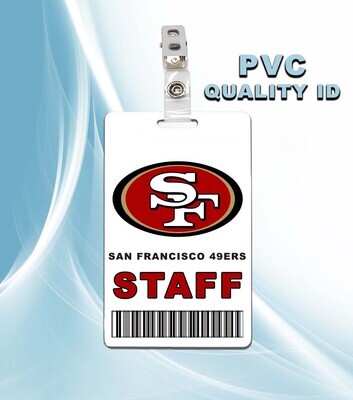 NFL San Fransisco 49ers Staff Pass ID Badge PVC