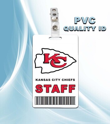 NFL Kansas City Chiefs Staff Pass ID Badge PVC