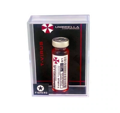 Umbrella Corporation T-Virus 01 Serum Vial Bottle with Display Collectable Box
