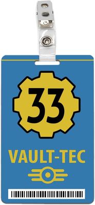 Fallout Vault-Tec Vault 33 ID Badge PVC