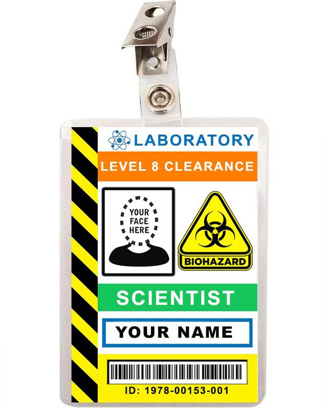 Custom Scientist ID Badge