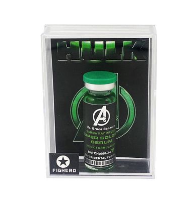 Hulk Super Soldier Serum Vial Bottle with Display Collectable Box