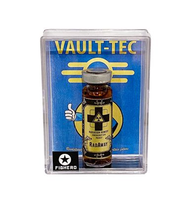 Fallout Vault-Tec Rad Away Serum Vial Bottle with Display Collectable Box V1