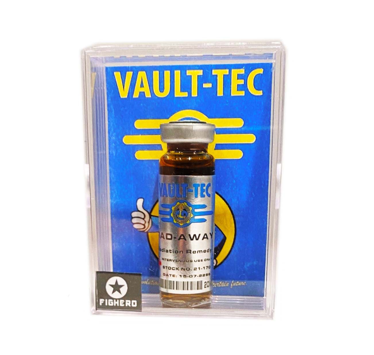 Fallout Vault-Tec Rad Away Serum Vial Bottle with Display Collectable Box V2