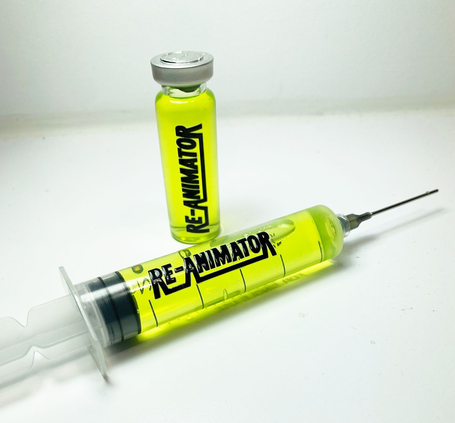 Re-Animator 20ml Vial and Syringe Movie Prop Replica
