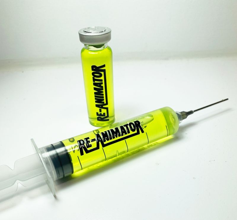 Re-Animator 20ml Vial and Syringe Movie Prop Replica