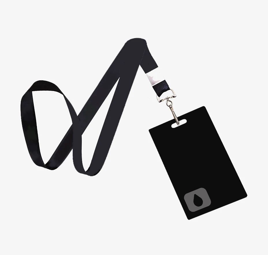 Severance Lumon Industries Keycard ID Badge Black PVC Card Lanyard