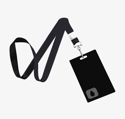 Severance Lumon Industries Keycard ID Badge Black PVC Card Lanyard