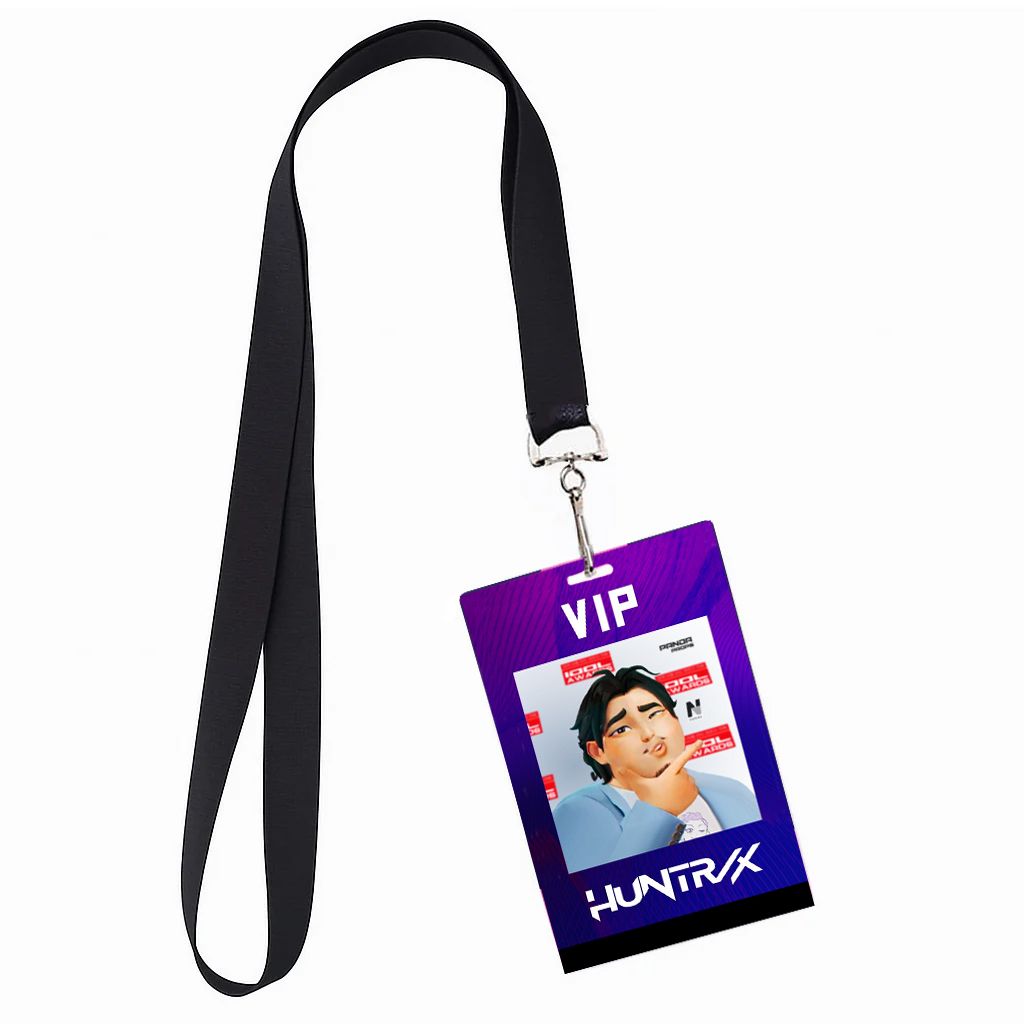 Kpop Demon Hunters Bobby VIP Pass ID Badge Lanyard PVC