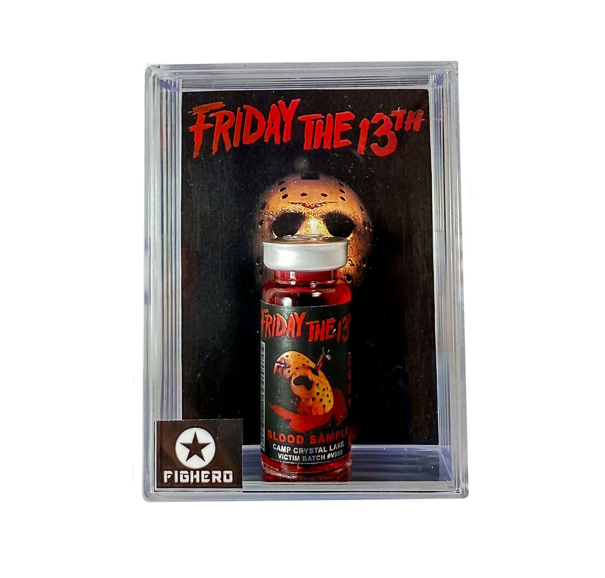 Friday The 13th Blood Sample Vial Bottle with Display Collectable Box