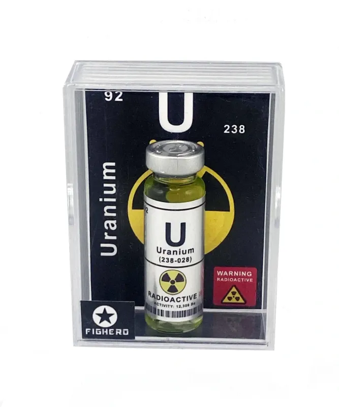 Uranium Vial Bottle with Display Collectable Box