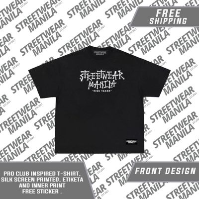 &quot;RISK-TAKER&quot; T-SHIRT CREW NECK COTTON