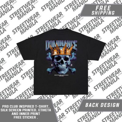 &quot;DOMINANCE&quot; T-SHIRT CREWNECK COTTON &quot;FREE SHIPPING&quot;