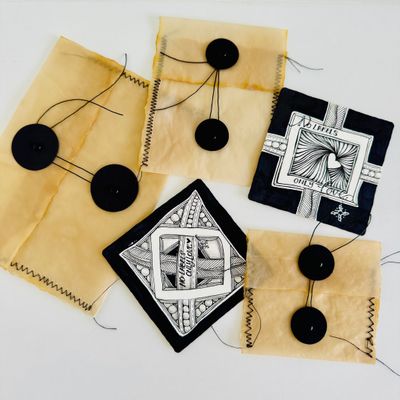 7F5R Studio - Handmade Envelopes Set - Black