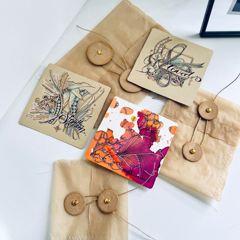 7F5R Studio - Handmade Envelopes Set - Brown