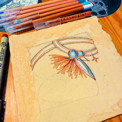 7F5R Studio - Handmade Watercolour Rag Paper 15cm Square - 5 piece set